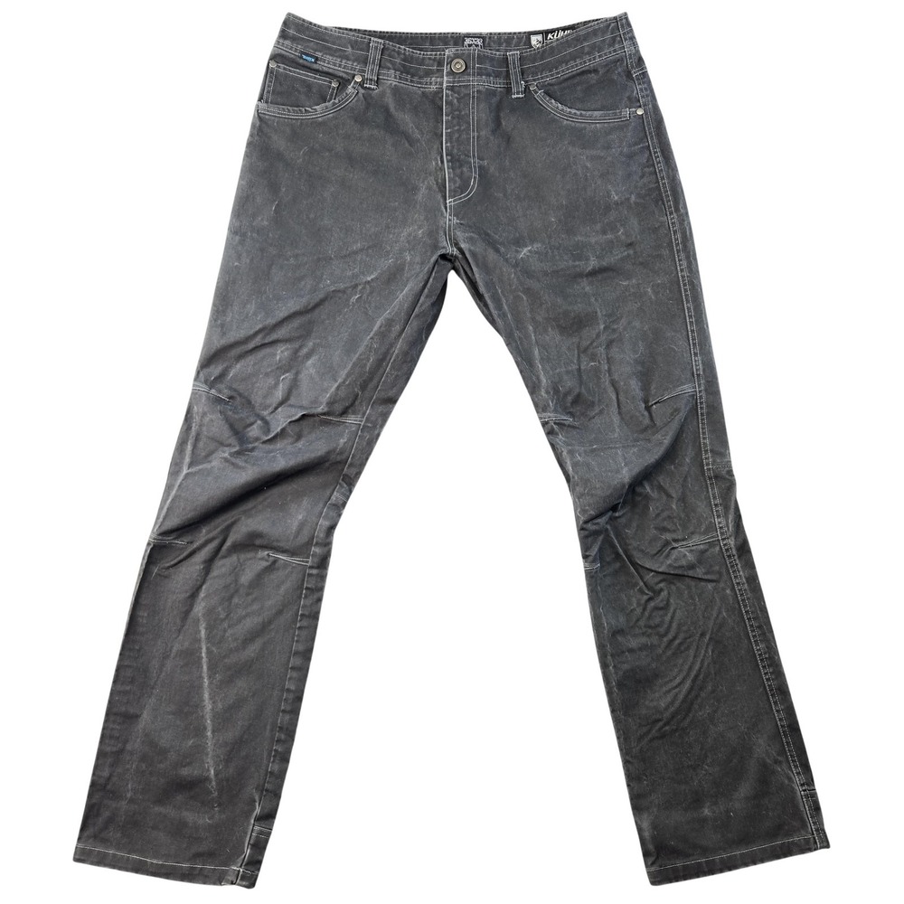 KÜHL Pants Mens 36x32 Black Carpenter Slim Cotton Spandex Stretch Pockets